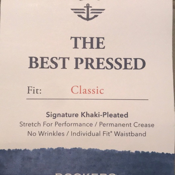 Men’s new Dockers the best pressed classic New 38x34 Signature KHAKI NO WRINKLES - Picture 3 of 5